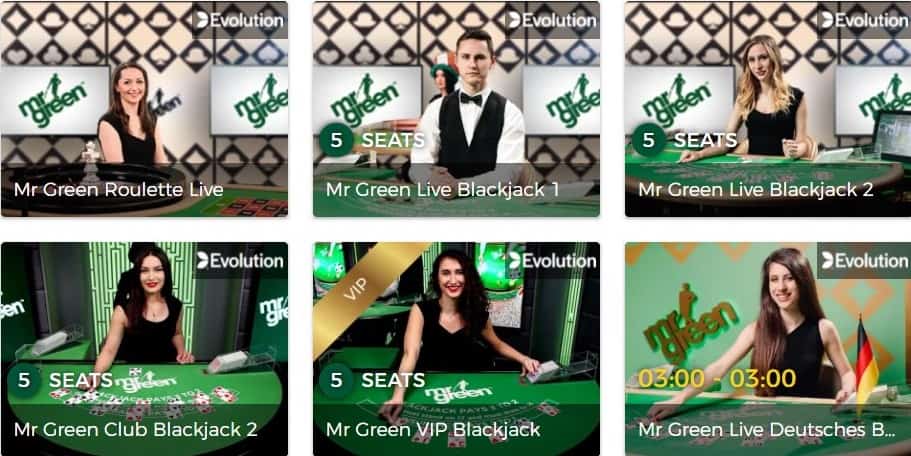 Mr Green Casino Live